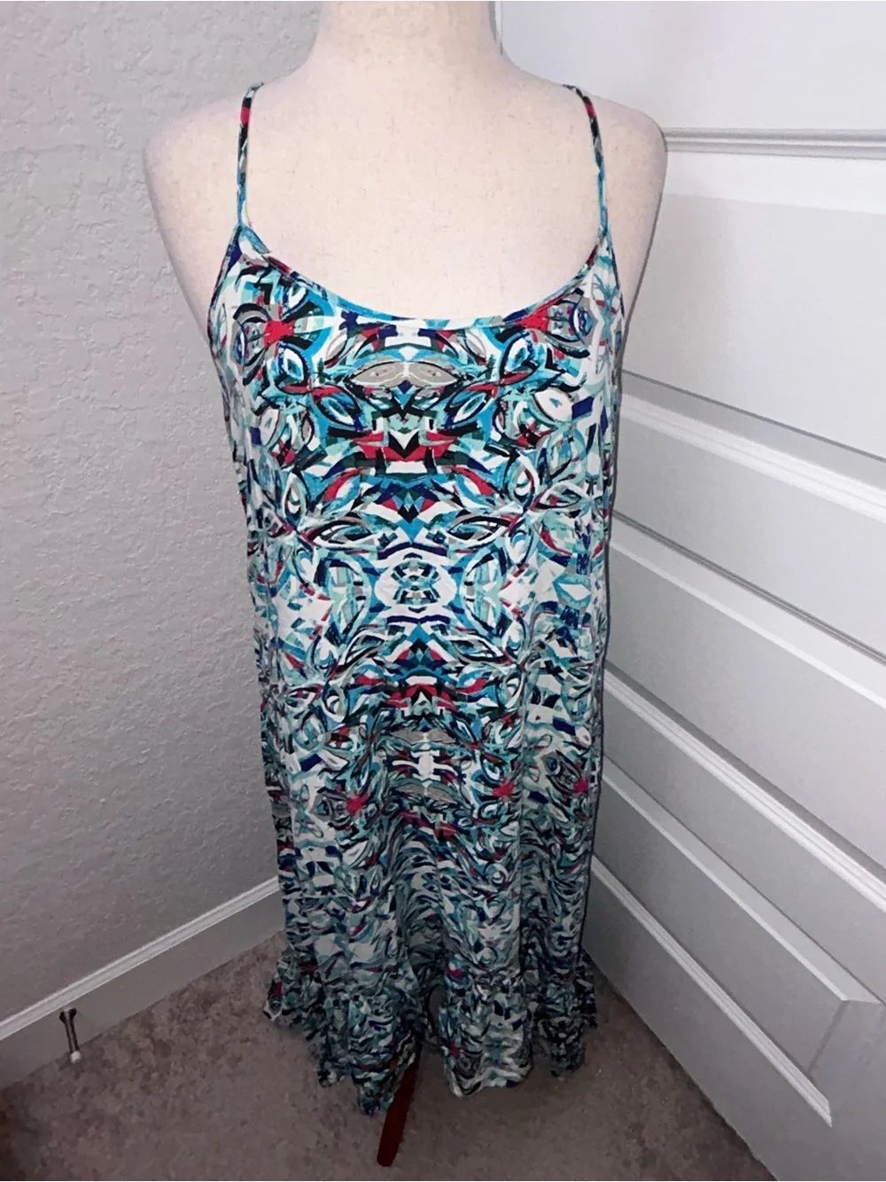 BROOKE REIDT Element Sleeveless Racerback Hi Low Maxi Dress